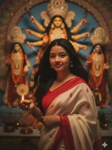 Top-10 Durga Puja Navratri Boy & Girls Gemini Ai Photo Editing Prompt (Free 100% )
