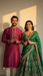 Navratri Durga Puja Couple Ai Photo Editing Prompt | Ai Photo Prompt - 2025